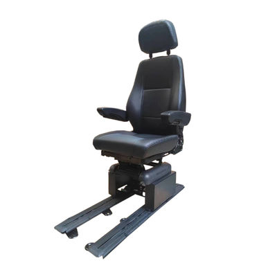 Czarne fotele Marine Air Ride S802 skórzane fotele łodzi powietrzne